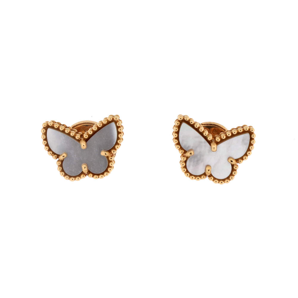 Van Cleef & Arpels Sweet Alhambra Butterfly Stud Earrings